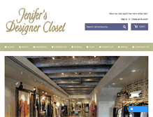 Tablet Screenshot of jenifersdesignercloset.com